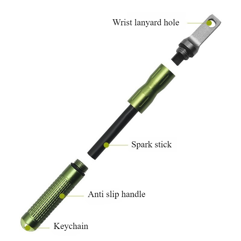 Fire Starting Kit - Portable Waterproof Flint Emergency Fire Starter