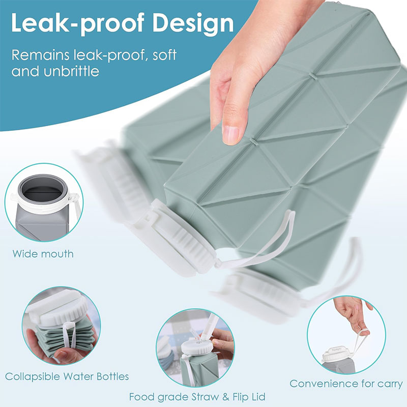 620ml Collapsible Water Bottle - Water Bag Collapsible review and price