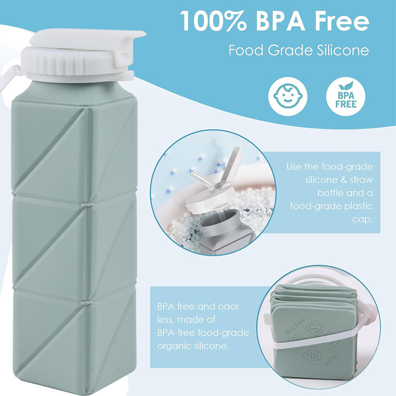 620ml Collapsible Water Bottle - Water Bag Collapsible review and price