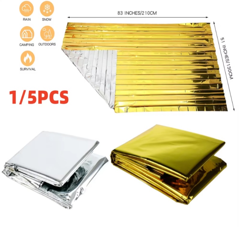 130x210cm Heavy‑Duty Mylar Foi - Survival Blanket Reflective review and price